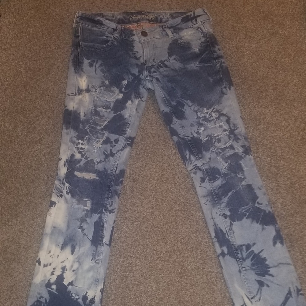 AE tie dye style jeans